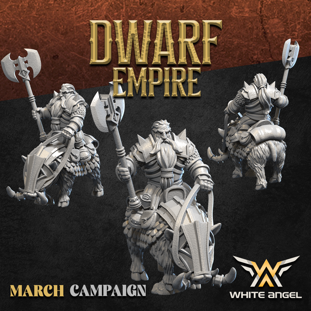 Dwarf Boar Warriors | Dwarf Empire | White Angel Miniatures
