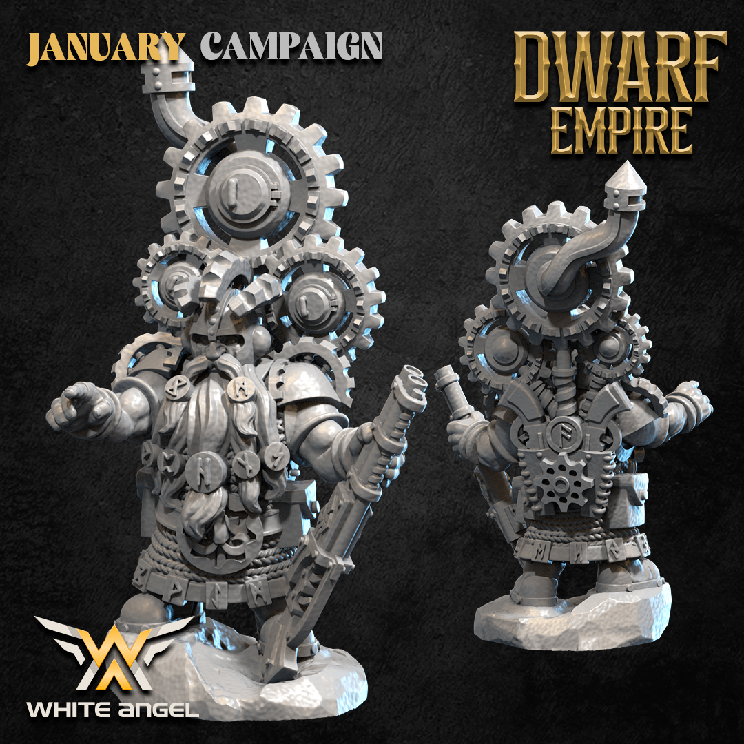 Master Engineer | Dwarf Empire | White Angel Miniatures