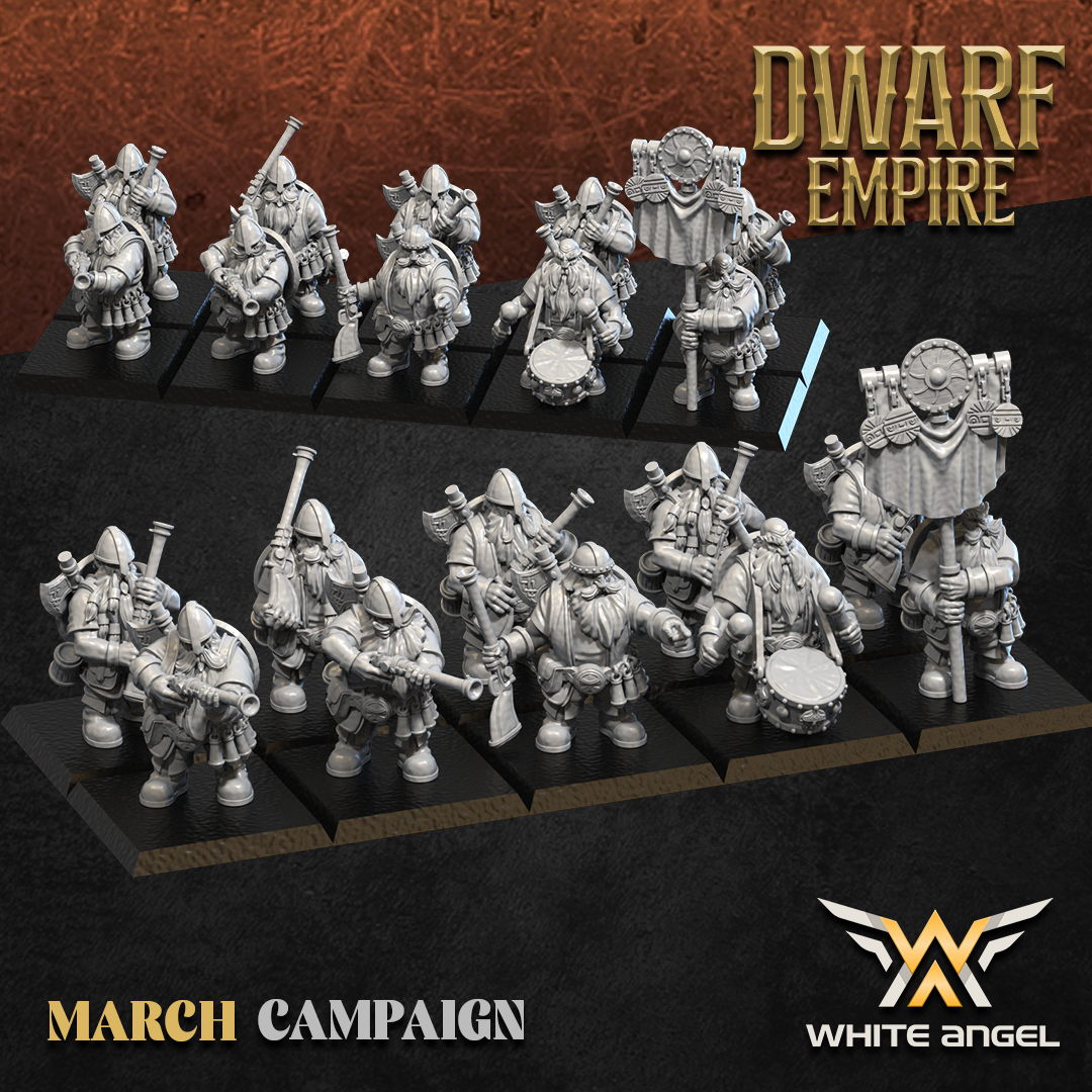Dwarf Shotgunners | Dwarf Empire | White Angel Miniatures