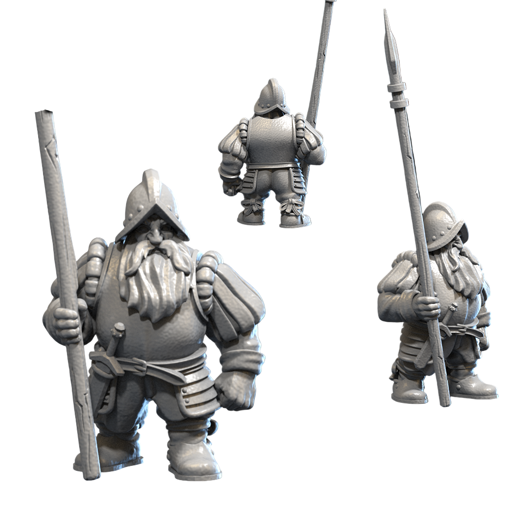 Pike Dwarves | Dwarf Empire | White Angel Miniatures