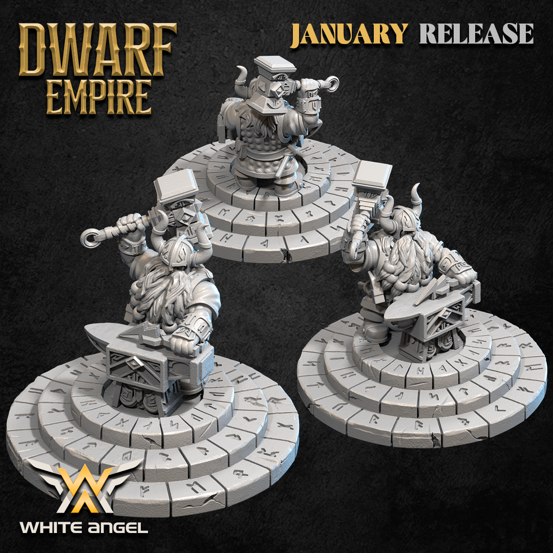 The Legendary Blacksmith | Dwarf Empire | White Angel Miniatures