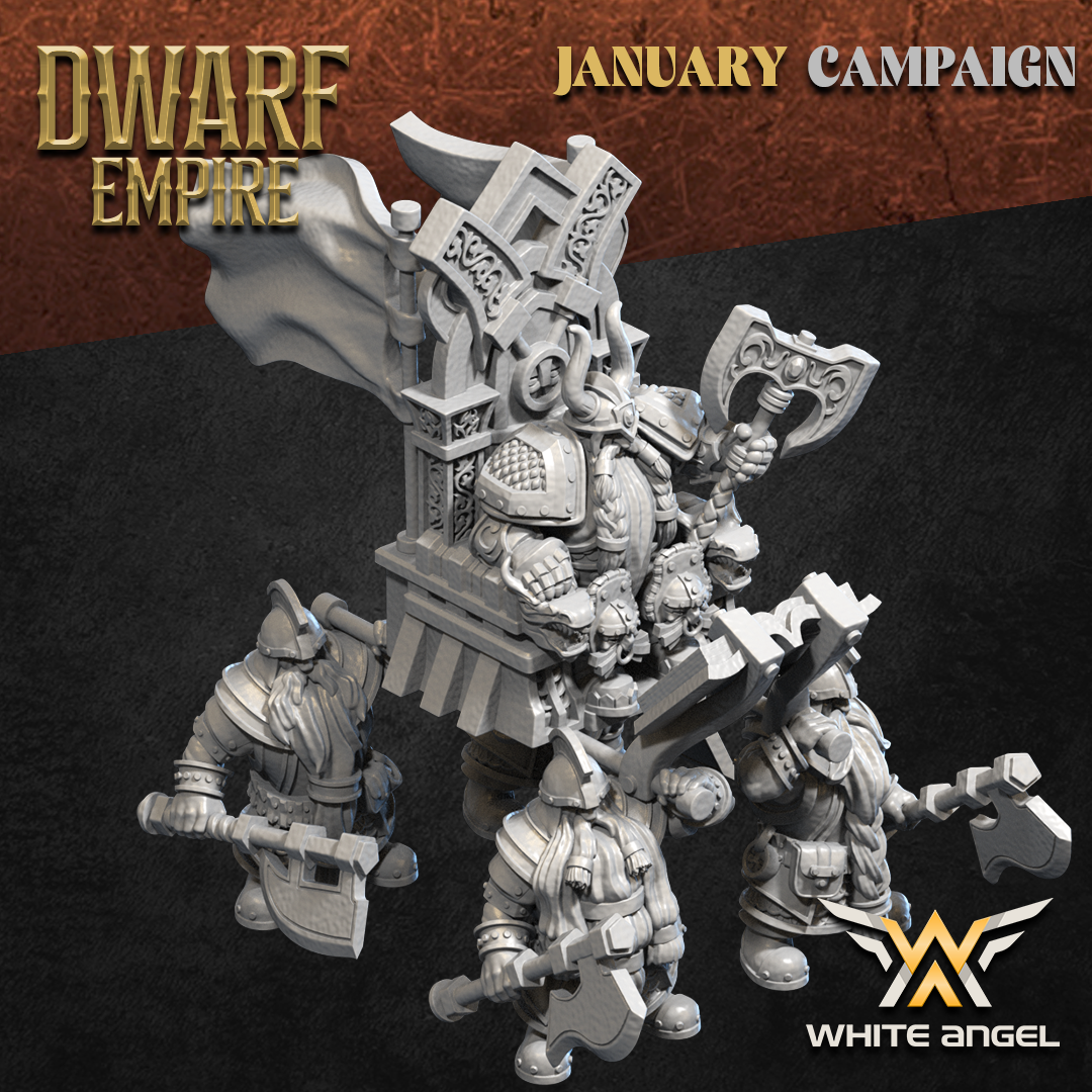 The Dwarf King | Dwarf Empire | White Angel Miniatures