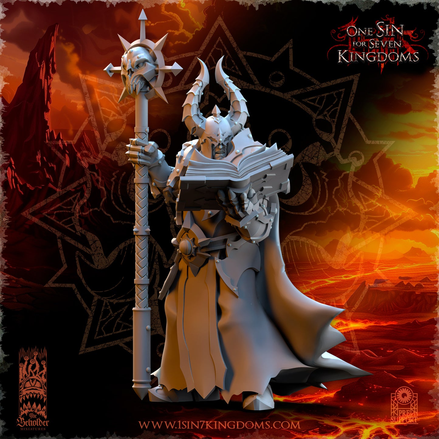 Demonaz, Ascended Sorcerer | Realms of Mayhem | The Beholder Miniatures