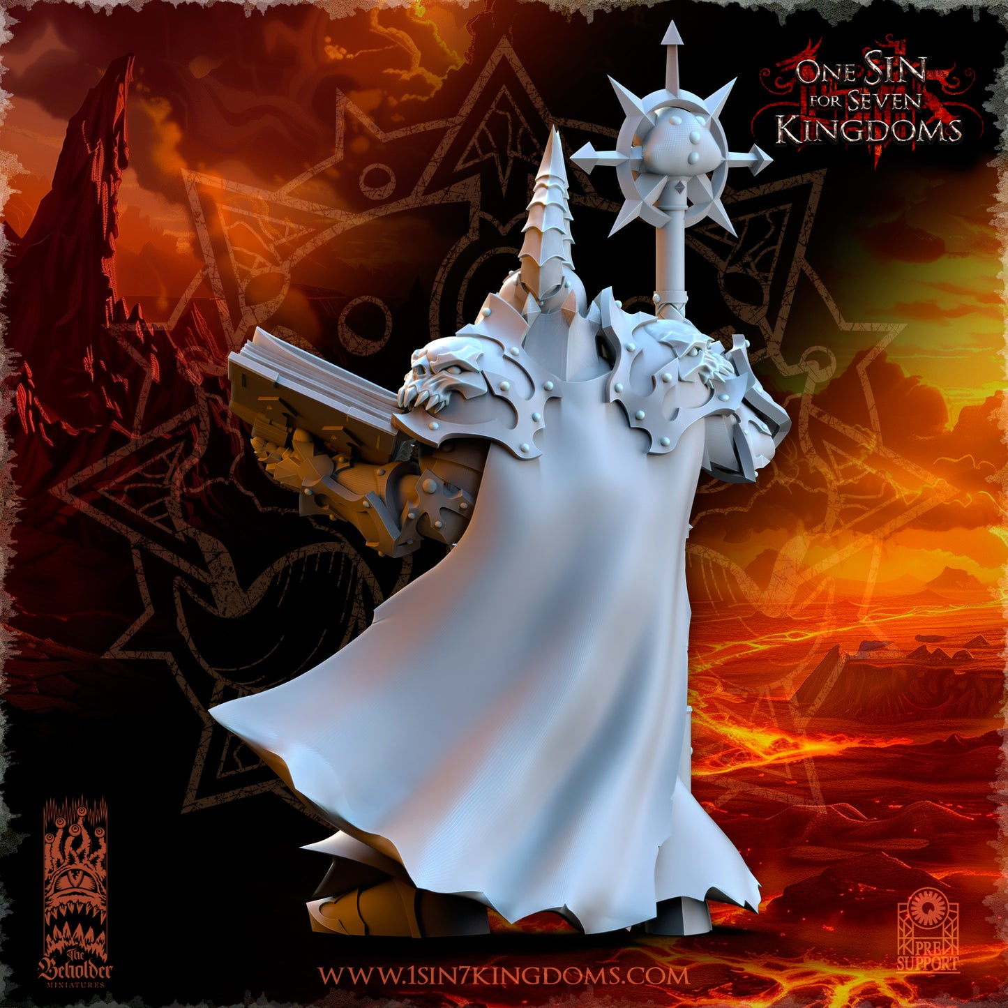 Demonaz, Ascended Sorcerer | Realms of Mayhem | The Beholder Miniatures