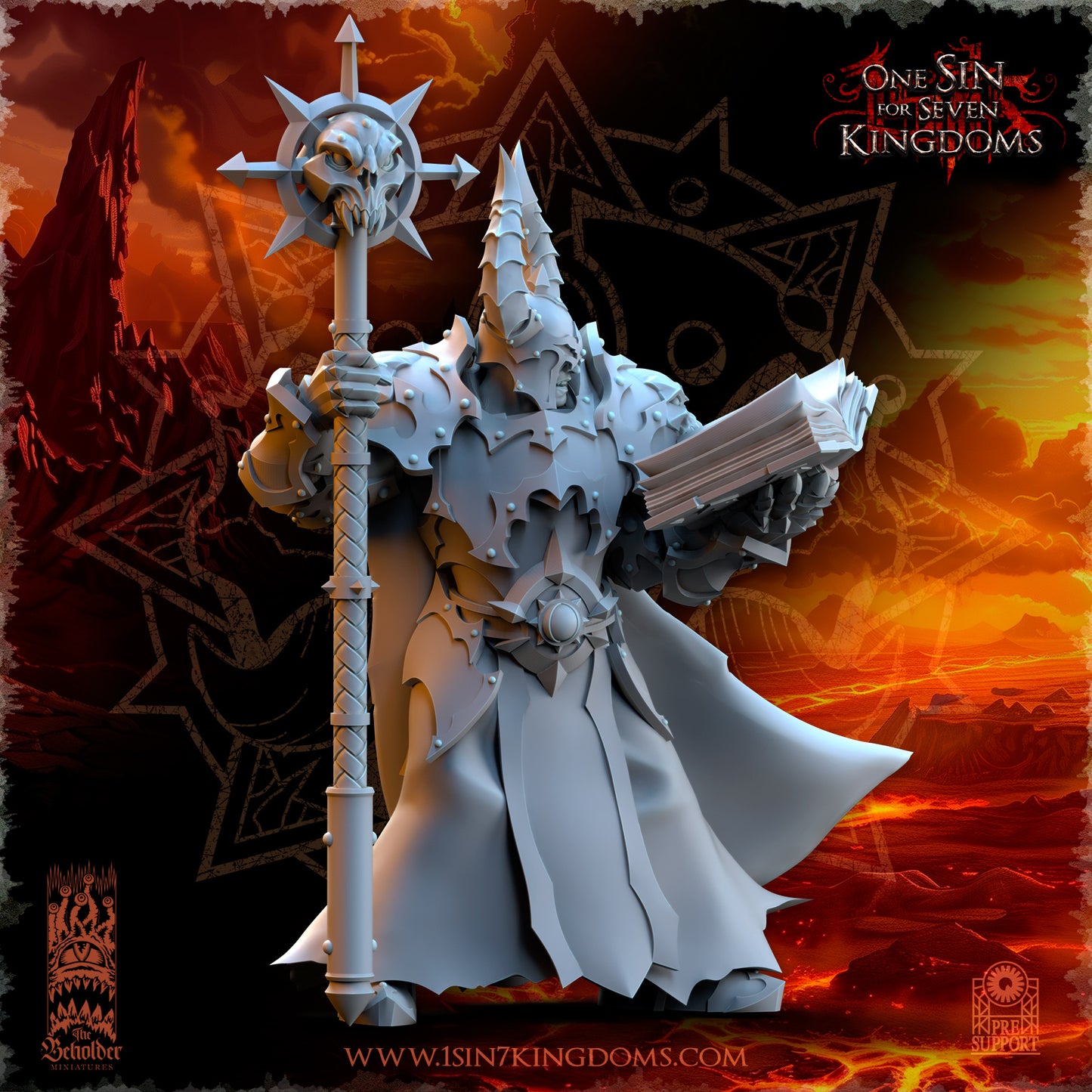 Demonaz, Ascended Sorcerer | Realms of Mayhem | The Beholder Miniatures