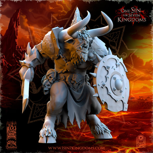 Minotaurs with Sword and Shield | Realms of Mayhem