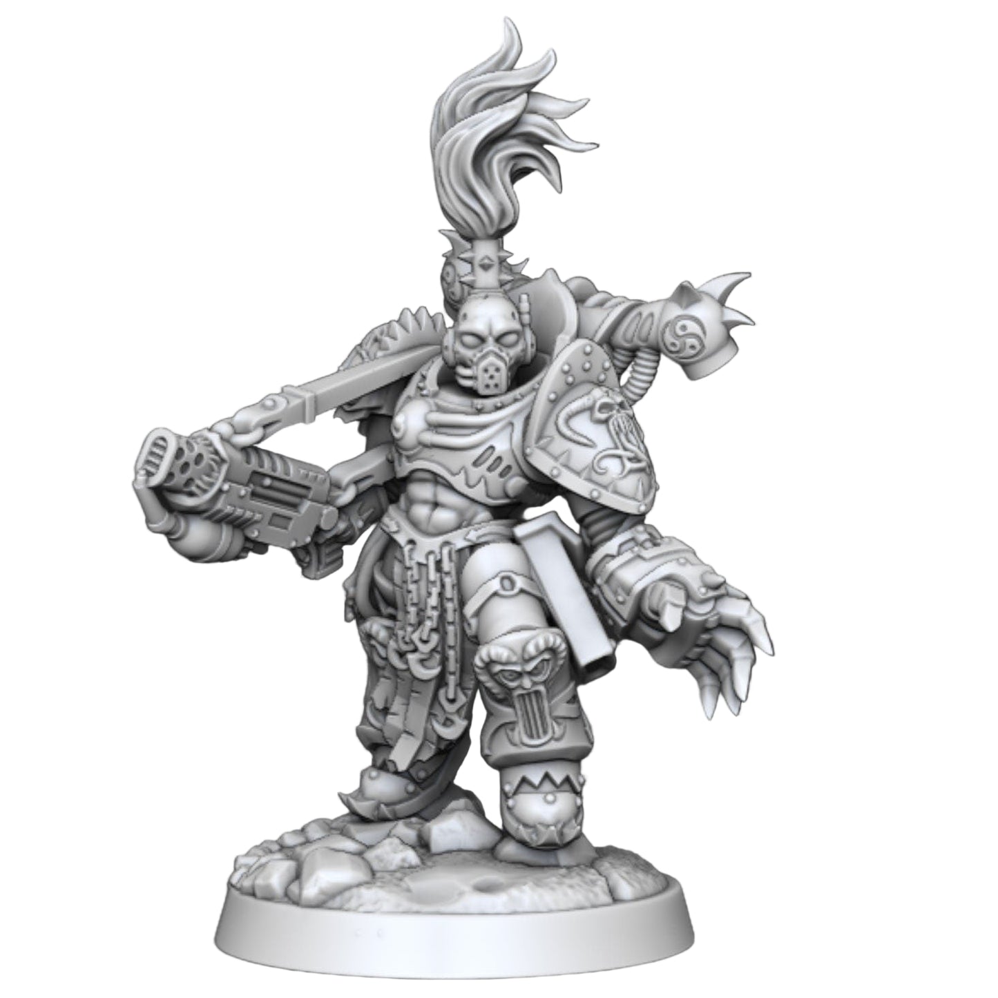 Cult of Excess - Champion Soldier - DMG Minis - Tabletop Wargaming Miniature Sci-Fi/Fantasy/Chaos/Daemon/Proxy