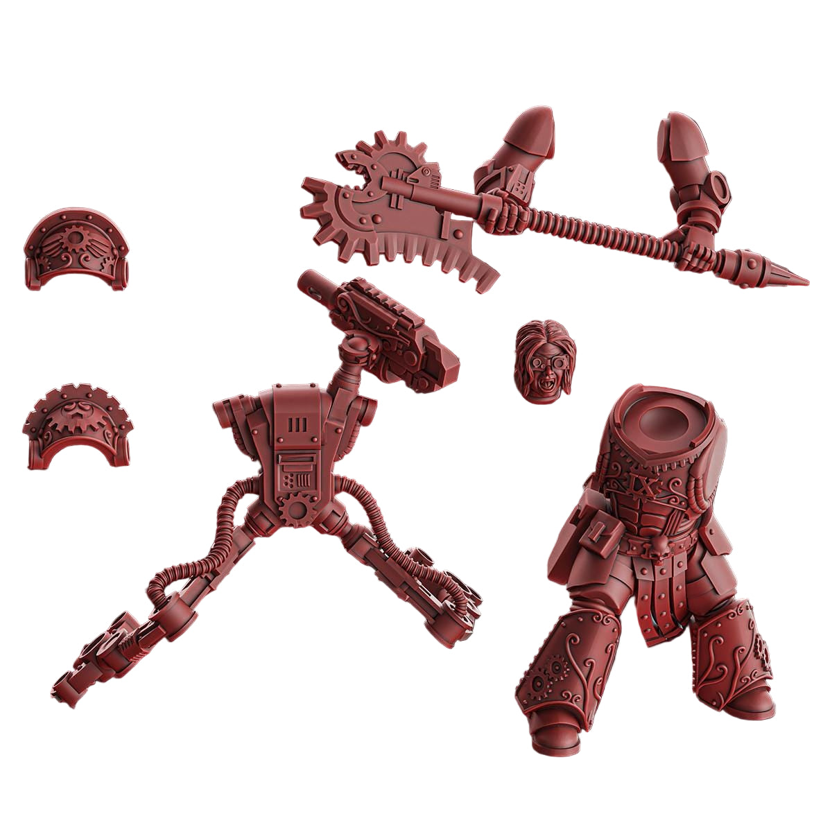 Engineer • Crimson Wings • DakkaDakka.store • Tabletop Wargaming Miniature Grim-Dark Sci-Fi Proxy