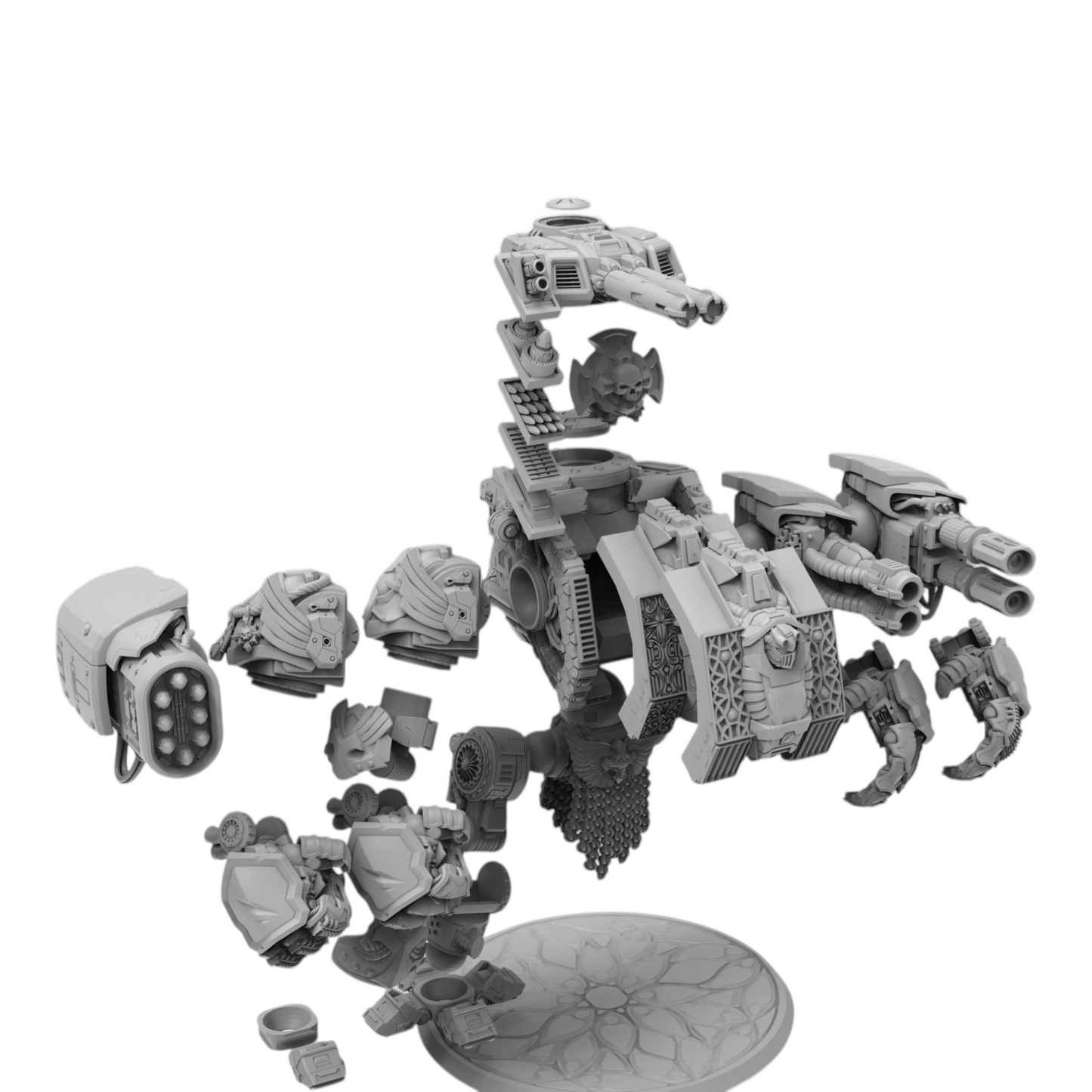 Templar Crusader Dreadnought - Atlan Forge - Tabletop Wargaming Miniature Sci-Fi/Proxy/Modular