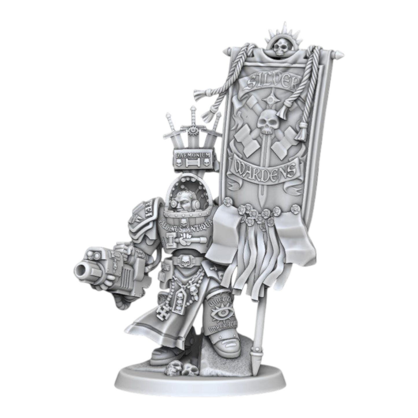 Silver Wardens - Heavy Soldier Squad - DMG Minis - Tabletop Wargaming Miniature Sci-Fi/Fantasy/Daemon/Proxy
