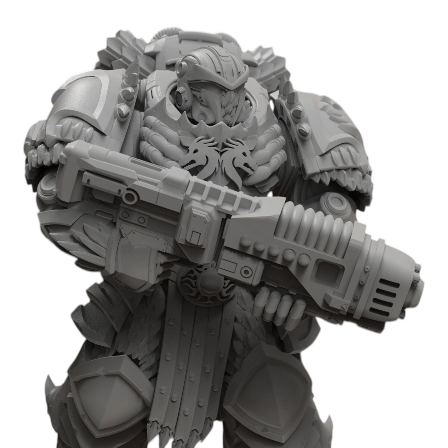 Dragon Aegis Rangers - Atlan Forge - Tabletop Wargaming Miniature Sci-Fi Chaos Daemon Proxy Modular