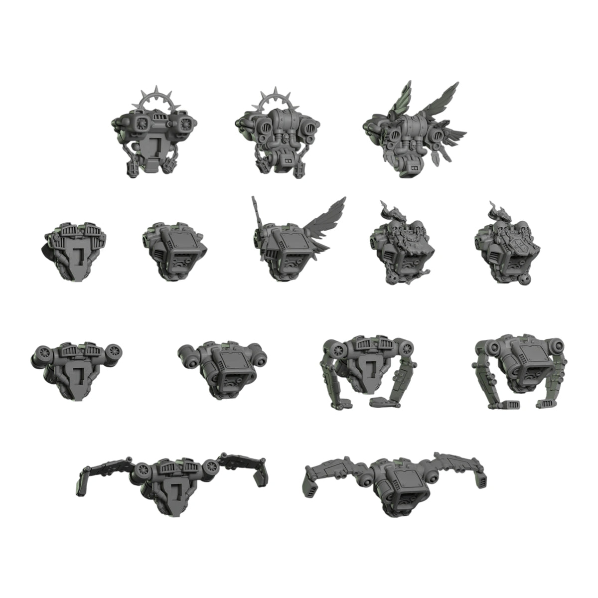 Eternal Pilgrims Jetpacks: 3D printed resin conversion bits for Dark Angels-style armies, Greytide Studio design