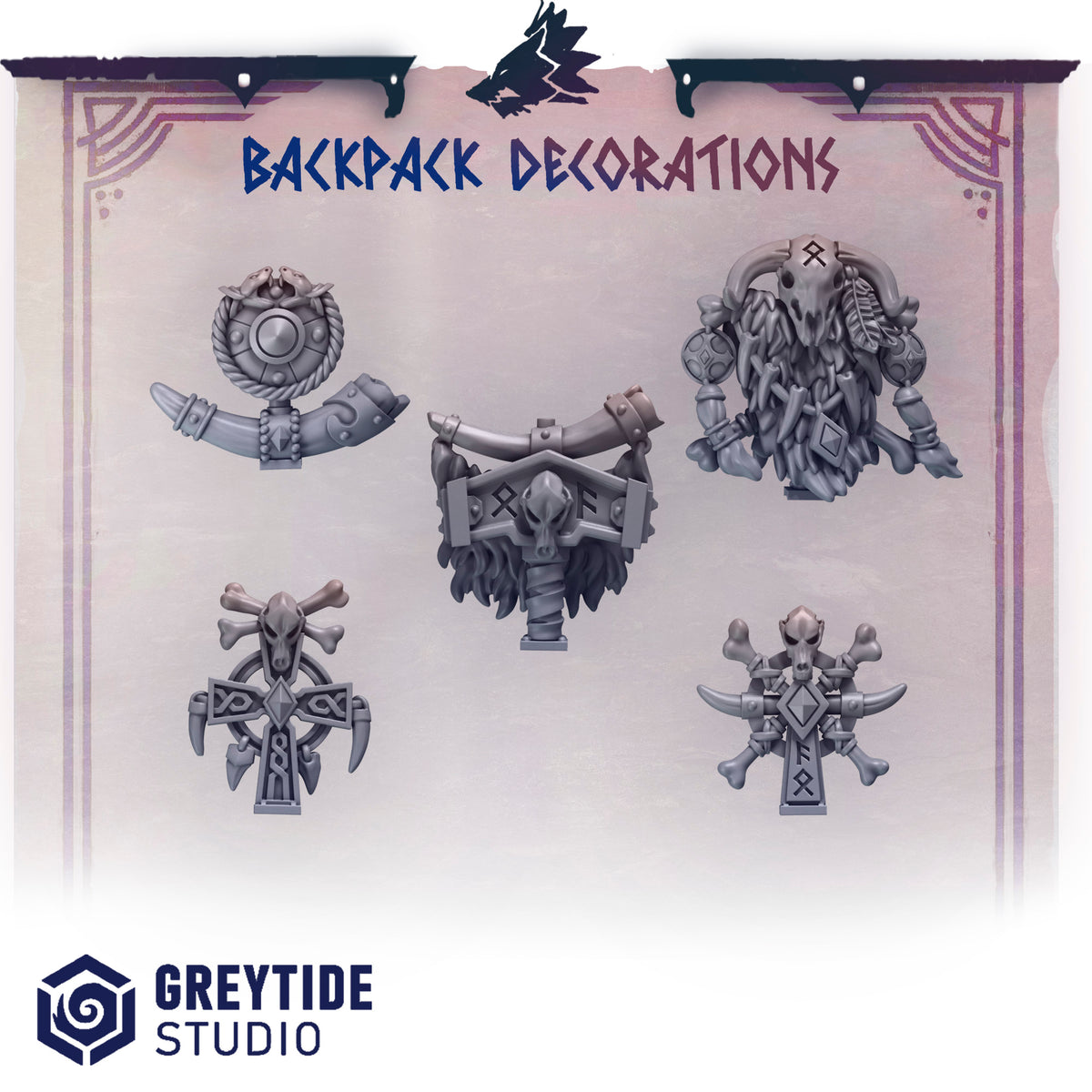 Primal Hounds Backpack Decorations