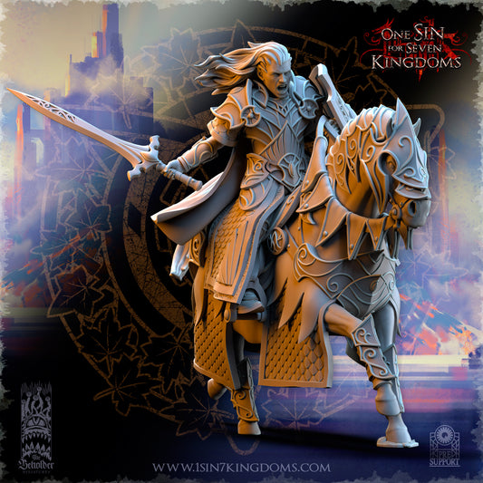 Commander Polomhir on Horse | Silvermoor Elves