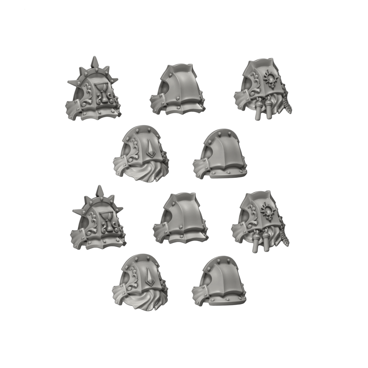 Crimson Lords Ornate Shoulder Pads
