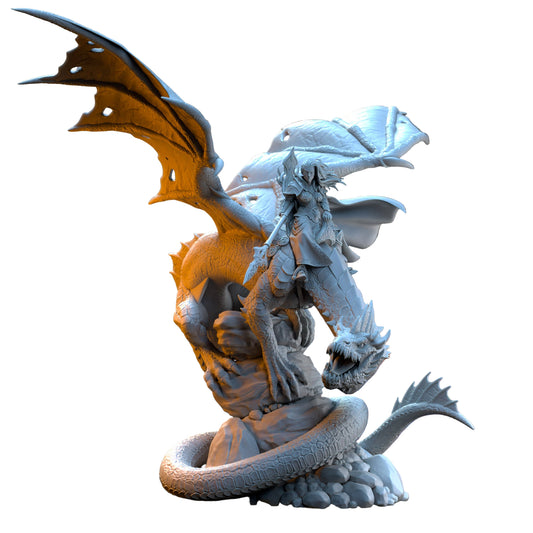 Princess Ynariel on Dragon | Silvermoor Elves