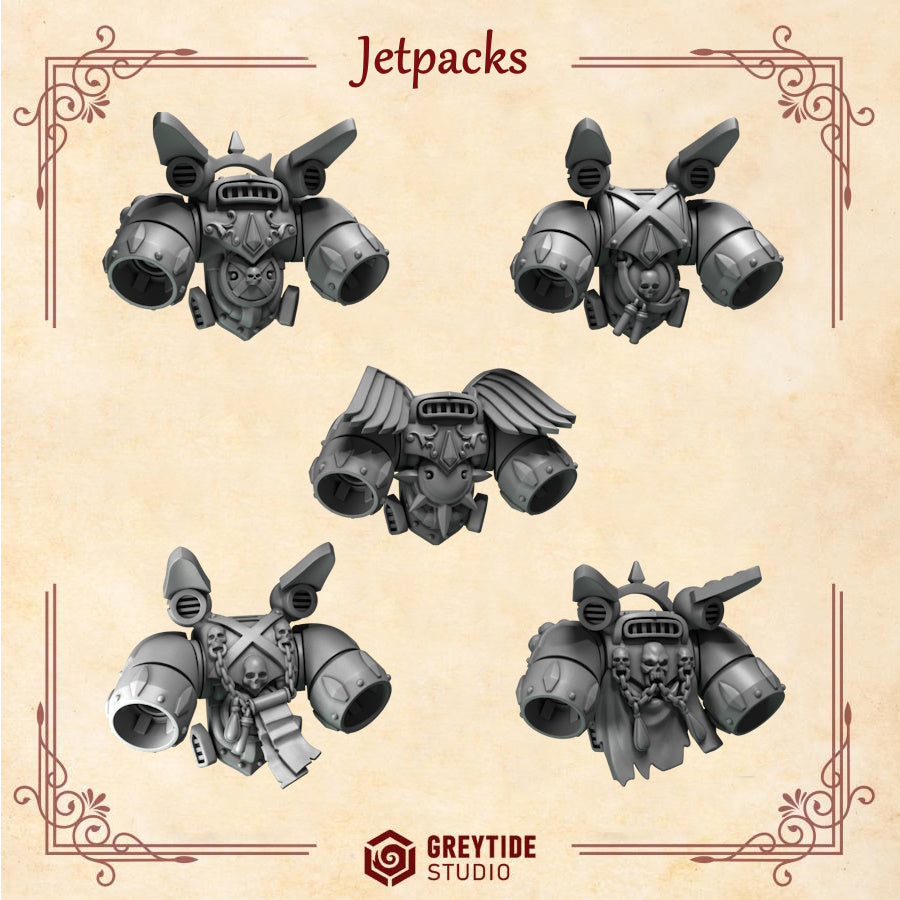 Jetpacks | Crimson Lords | Upgrades | Greytide Studio | Tabletop Wargaming Miniature Grim-Dark Sci-Fi Proxy