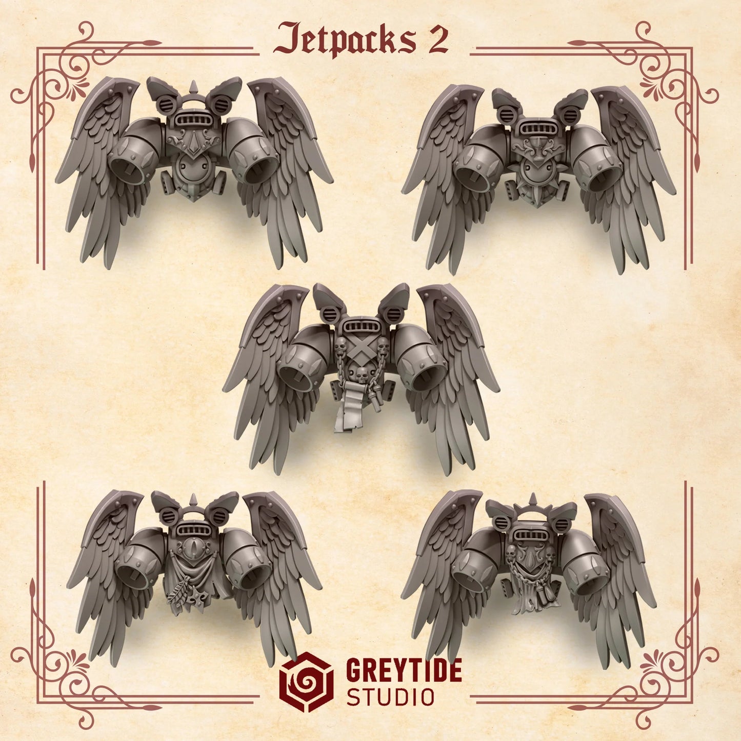 Crimson Lords Winged Jetpacks