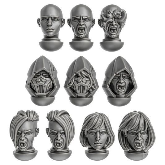 Unholy Space Coven Female Heads