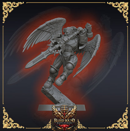 Crimson Angels Honour Guard (x6) | Cyberbrush3D | Tabletop Wargaming Miniature Grim Dark Sci-Fi Proxy