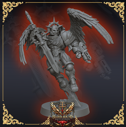 Crimson Angels Honour Guard (x6) | Cyberbrush3D | Tabletop Wargaming Miniature Grim Dark Sci-Fi Proxy