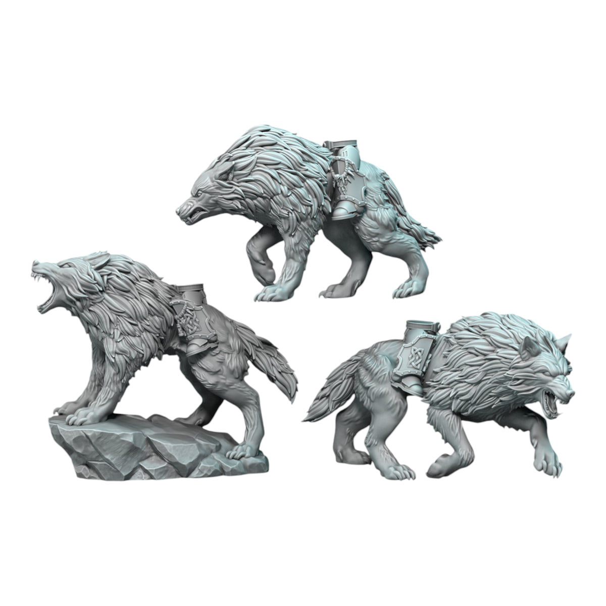 Wolf Rider Miniatures Wolf Riders - Customizable Miniatures with Various Weapons - CT ...