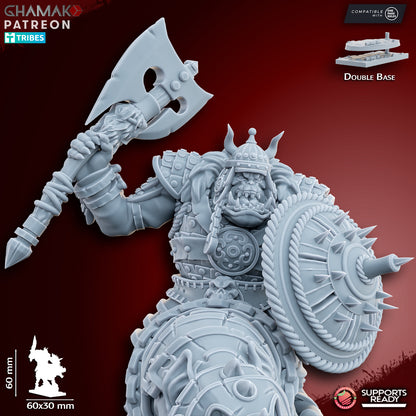 Grey Orc Warlord on Warg | Ghamak