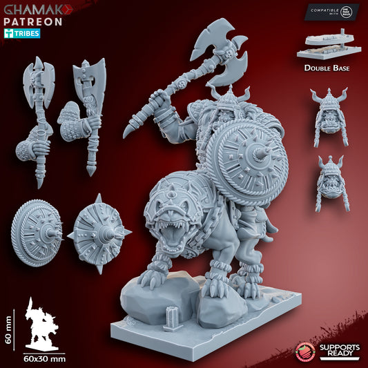 Grey Orc Warlord on Warg | Ghamak
