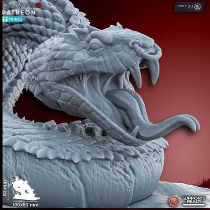 God-King on undead Serpent | Ghamak