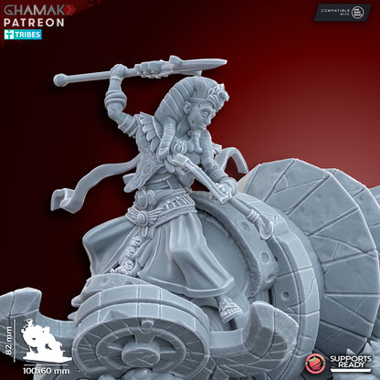 God-King on undead Serpent | Ghamak