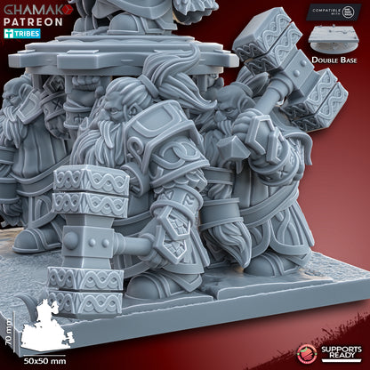 Dwarven King on Shield | Ghamak