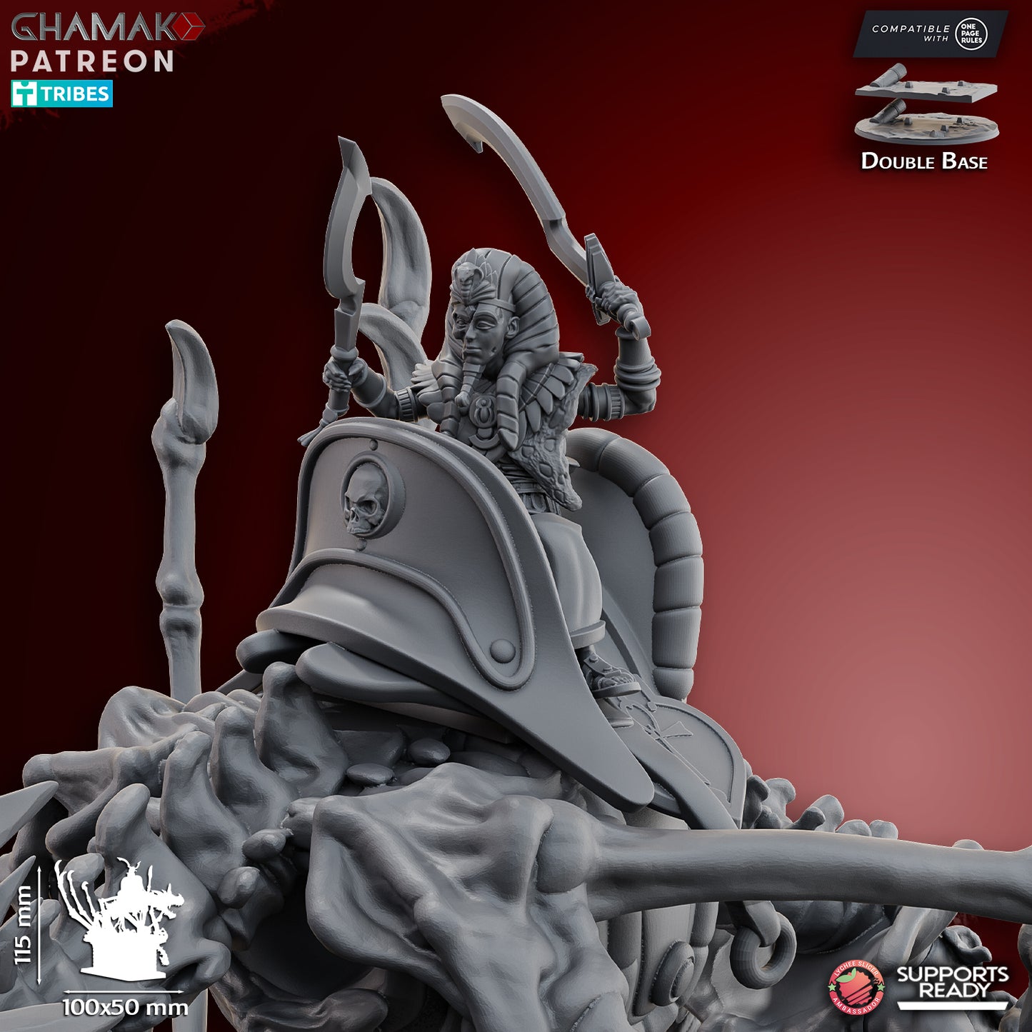 God-king on dragon | Ghamak