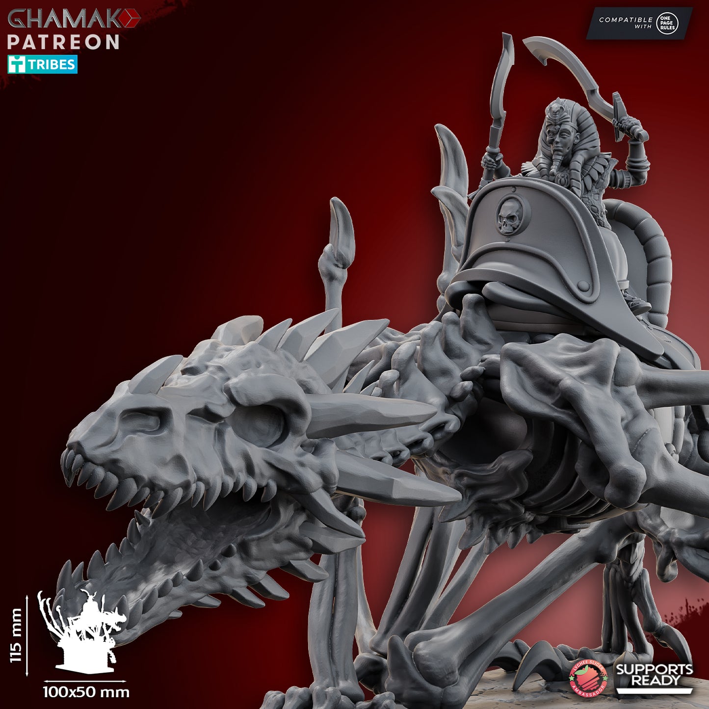 God-king on dragon | Ghamak