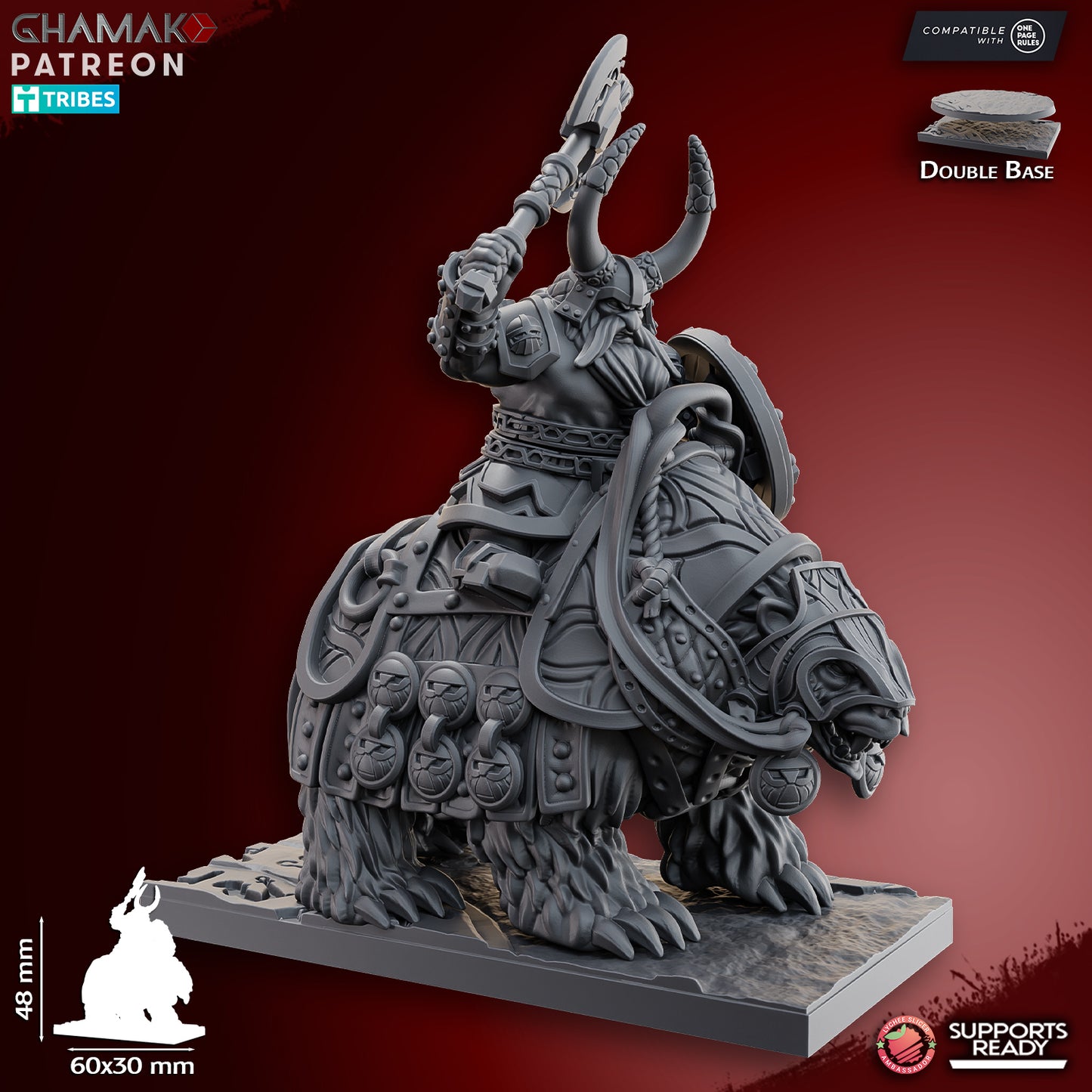 Dwarf Lord on Bear | Ghamak