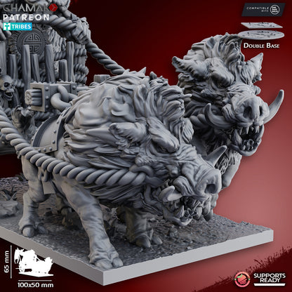 Orcs on wild boars chariot | Ghamak
