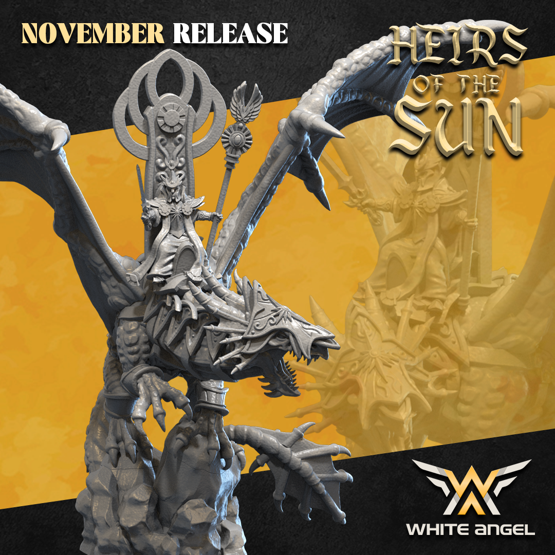 High Dragon Archmage | Heirs of the Sun | White Angel Miniatures