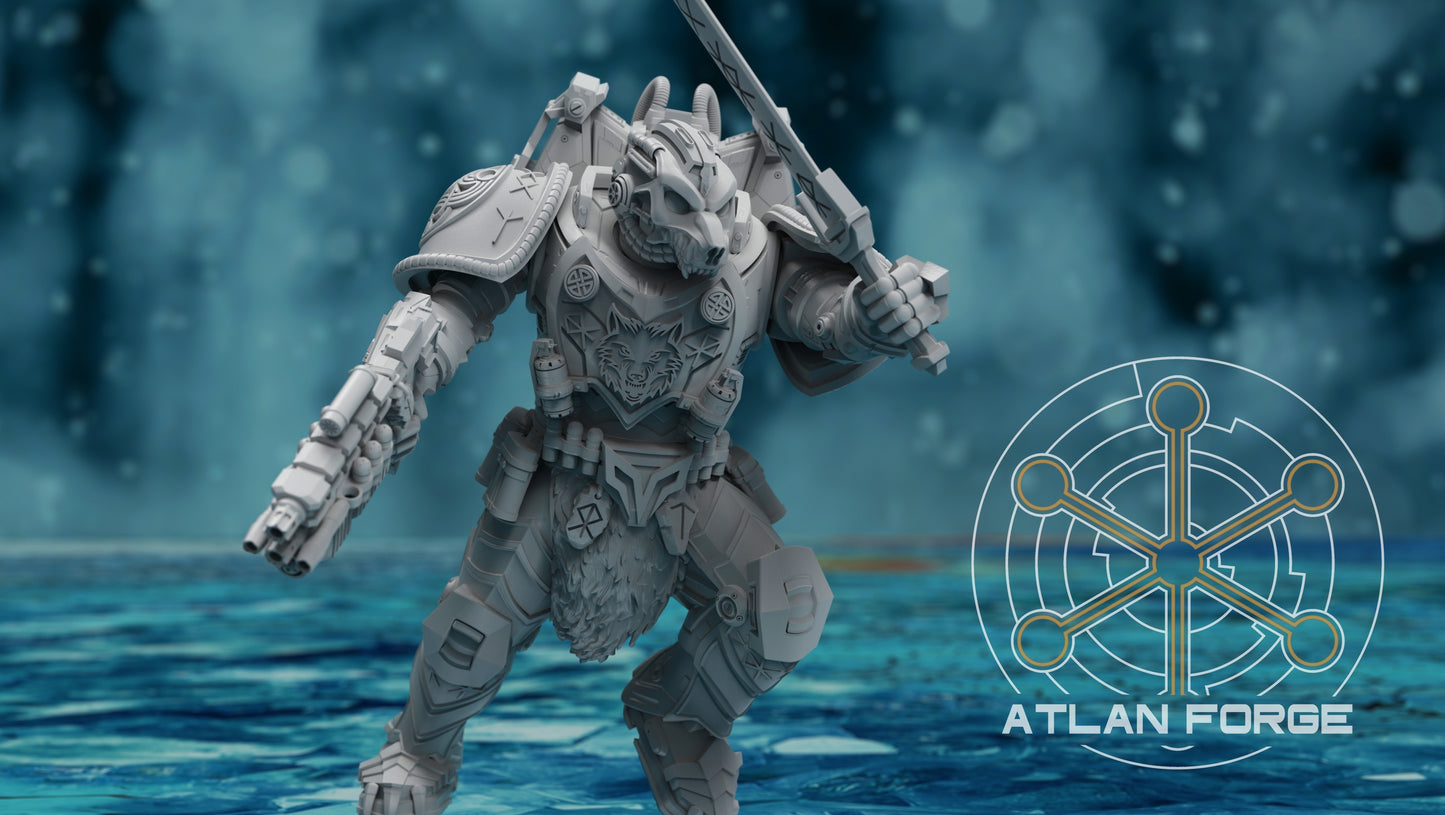 Asgardian Ravagers - Atlan Forge - Tabletop Wargaming Miniature Sci-Fi Proxy Modular