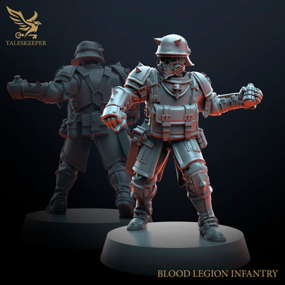 Blood Legion Infantry V2 - Proxies / Cultists - by TalesKeeper - Tabletop Wargaming Miniature Sci-Fi Fantasy Proxy