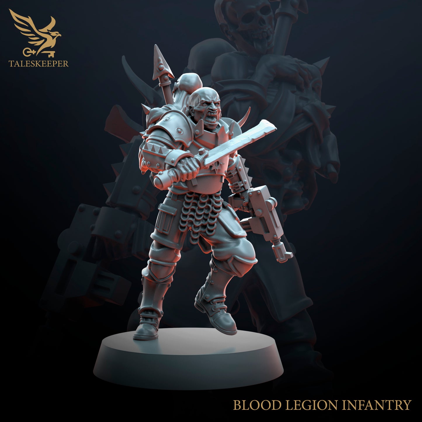 Blood Legion Infantry V2 - Proxies / Cultists - by TalesKeeper - Tabletop Wargaming Miniature Sci-Fi Fantasy Proxy