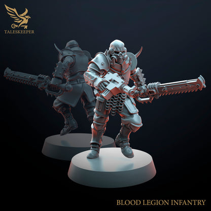 Blood Legion Infantry V2 - Proxies / Cultists - by TalesKeeper - Tabletop Wargaming Miniature Sci-Fi Fantasy Proxy