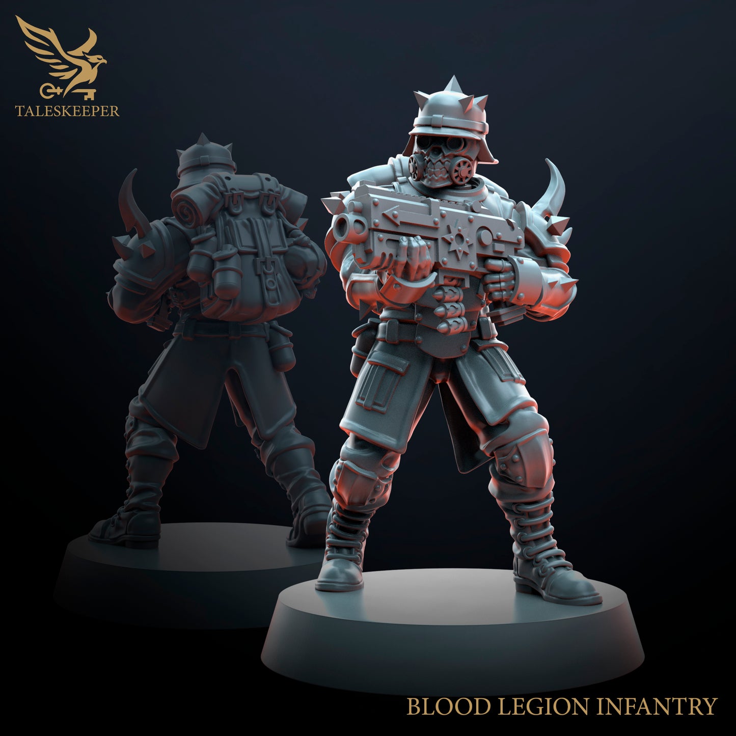 Blood Legion Infantry V2 - Proxies / Cultists - by TalesKeeper - Tabletop Wargaming Miniature Sci-Fi Fantasy Proxy