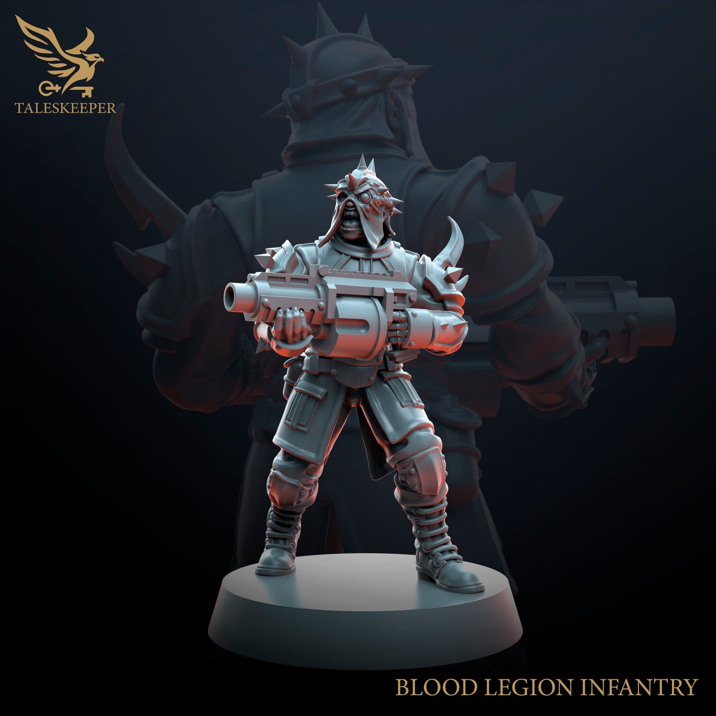 Blood Legion Infantry V2 - Proxies / Cultists - by TalesKeeper - Tabletop Wargaming Miniature Sci-Fi Fantasy Proxy