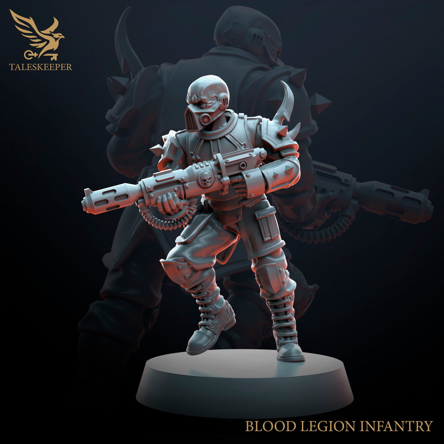 Blood Legion Infantry V2 - Proxies / Cultists - by TalesKeeper - Tabletop Wargaming Miniature Sci-Fi Fantasy Proxy