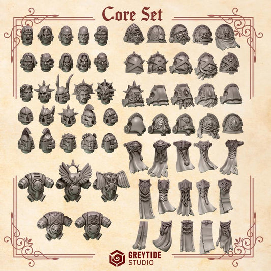 Core Set | Crimson Lords | Upgrades | Greytide Studio | Tabletop Wargaming Miniature Grim-Dark Sci-Fi Proxy