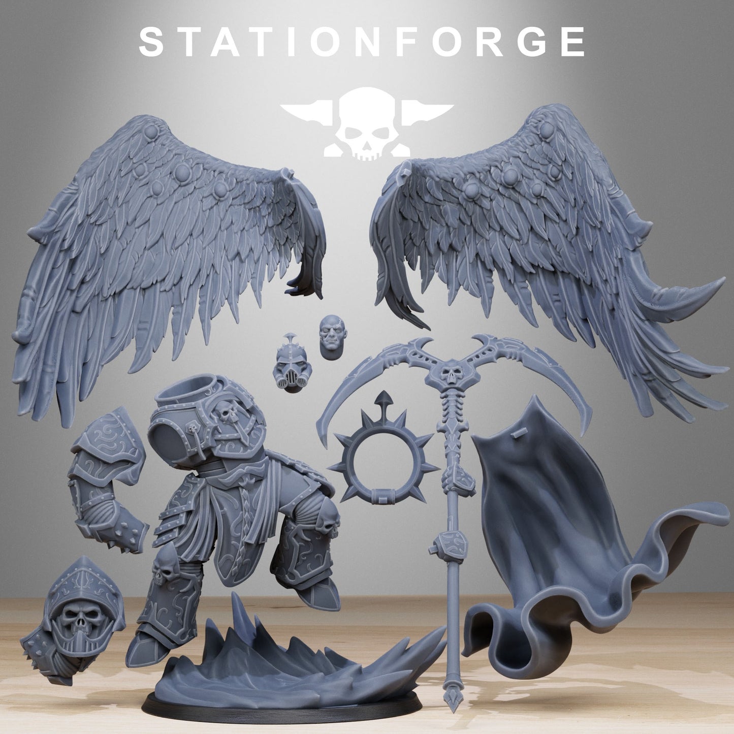 Corrupted Archon Angel (Pose 1) | Stationforge | Tabletop Wargaming Miniature Grim Dark Sci-Fi Proxy