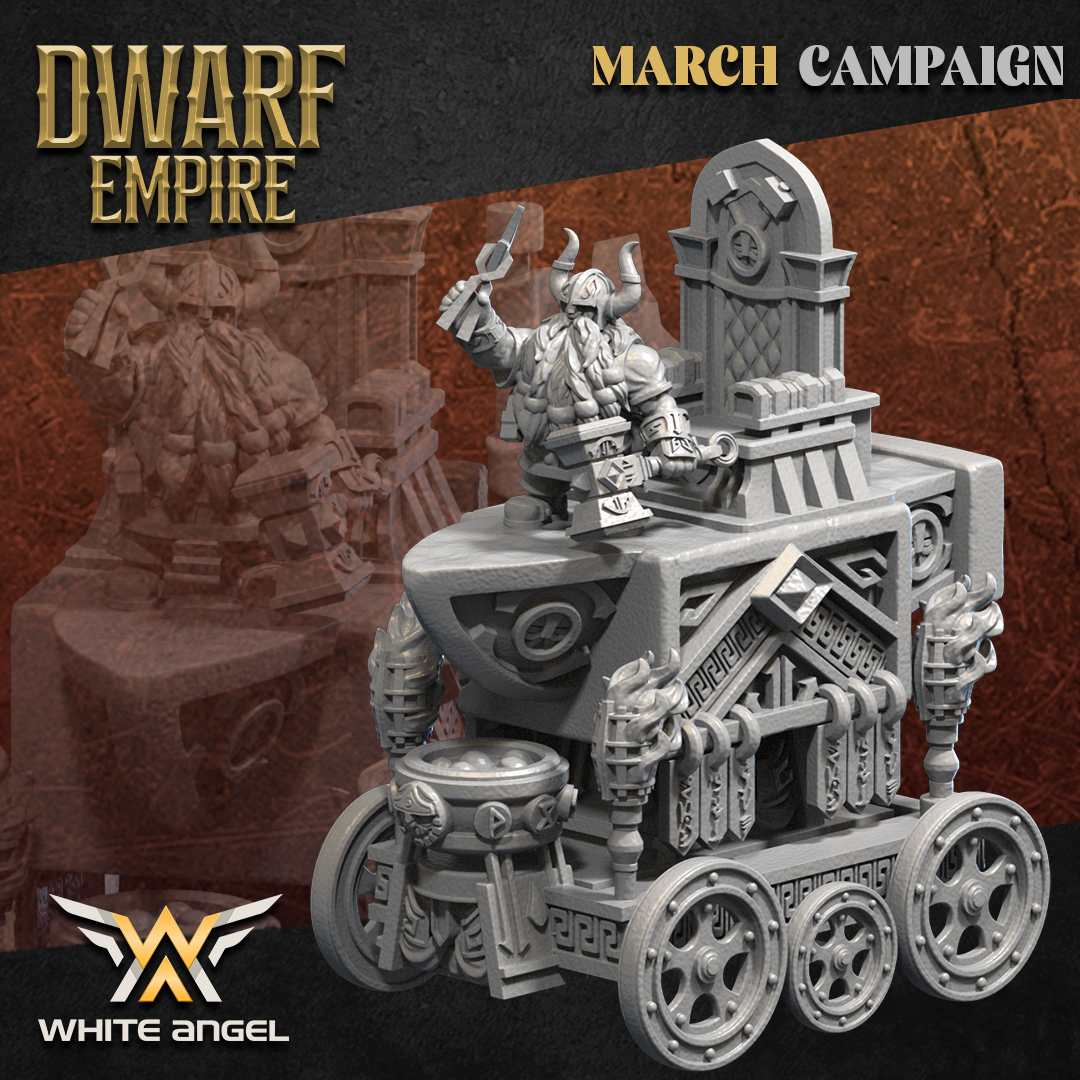 Dwarf Anvil Chariot | Dwarf Empire | White Angel Miniatures