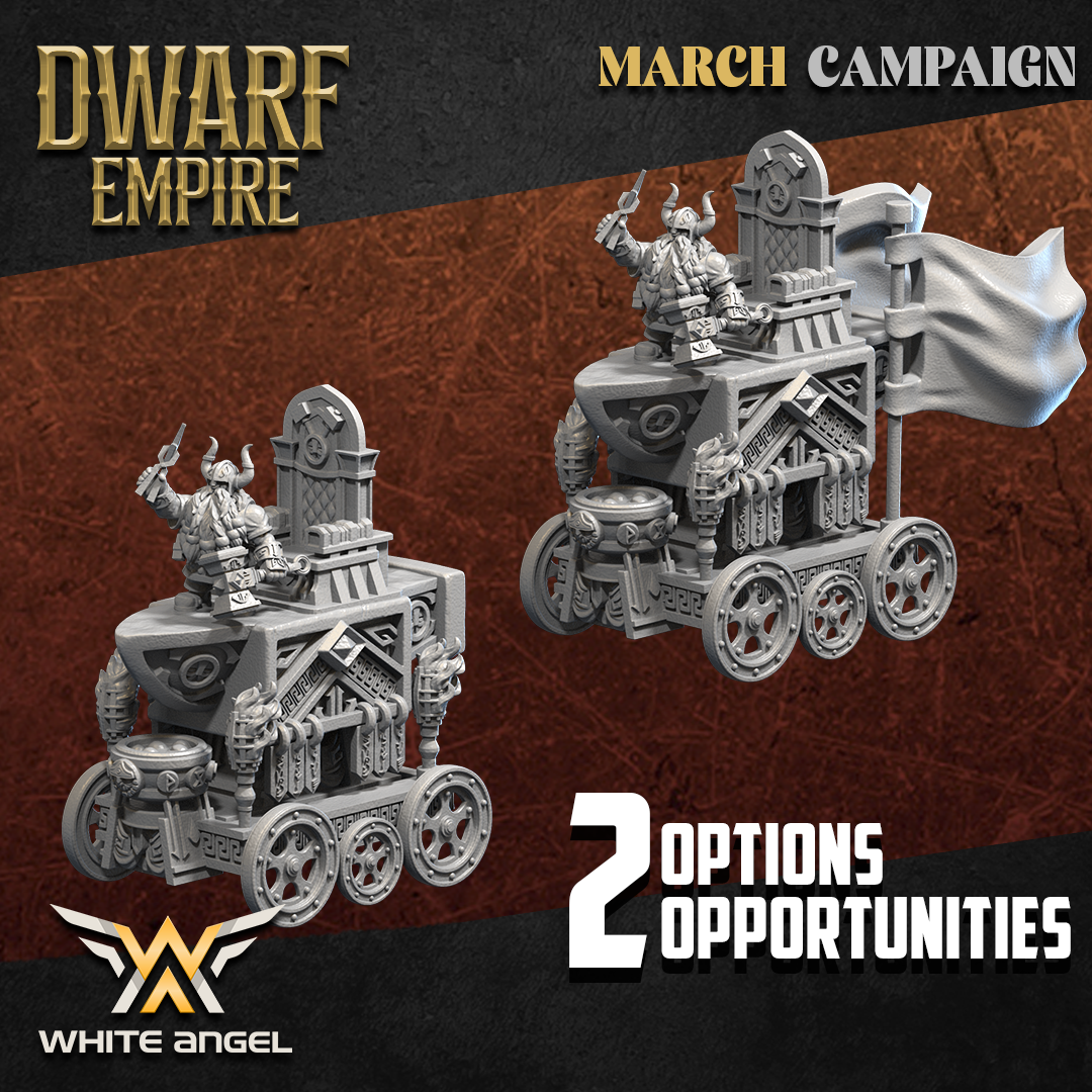 Dwarf Anvil Chariot | Dwarf Empire | White Angel Miniatures