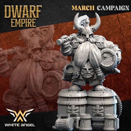 Dwarf Barrelman | Dwarf Empire | White Angel Miniatures