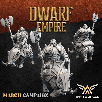 Dwarf Boar Warriors | Dwarf Empire | White Angel Miniatures