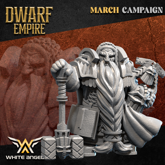 Dwarf Commander | Dwarf Empire | White Angel Miniatures